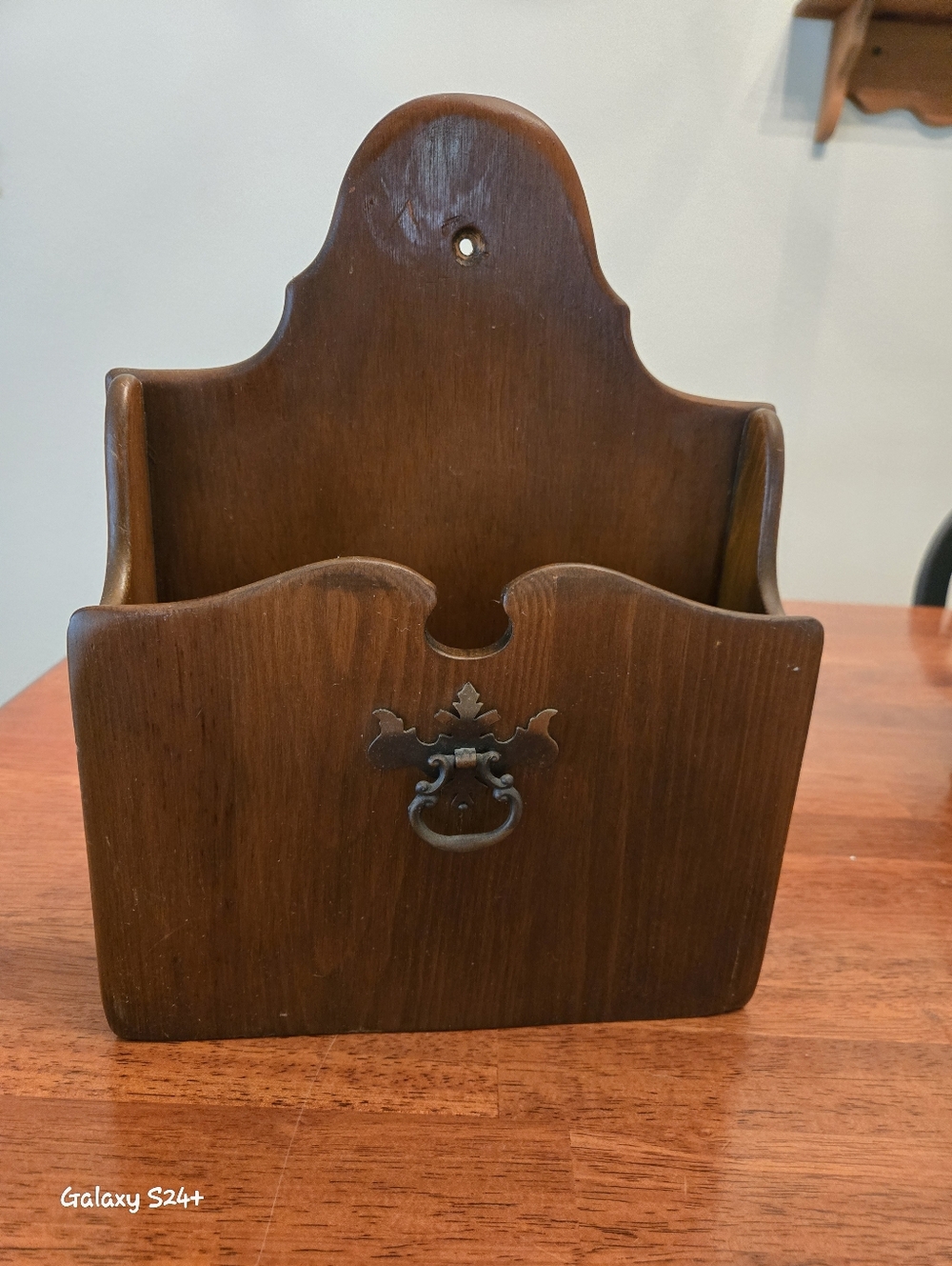 Vintage Wooden Box for mail/ Papers/ Flowers Etc.